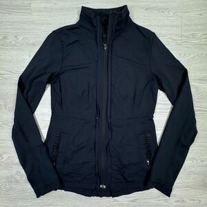 Lululemon Women's Jacket Define Mock Neck Full Zip Black Size 4 Athletic Workout